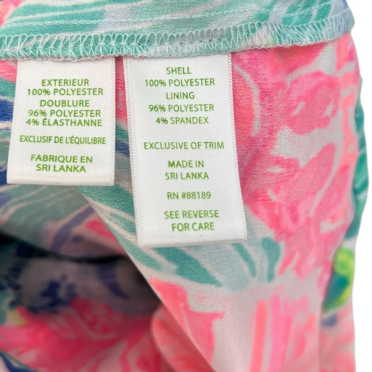 Lilly Pulitzer Donna Beach Please Romper Sleeveless Printed Pink Blue Size 0‎ - Image 14