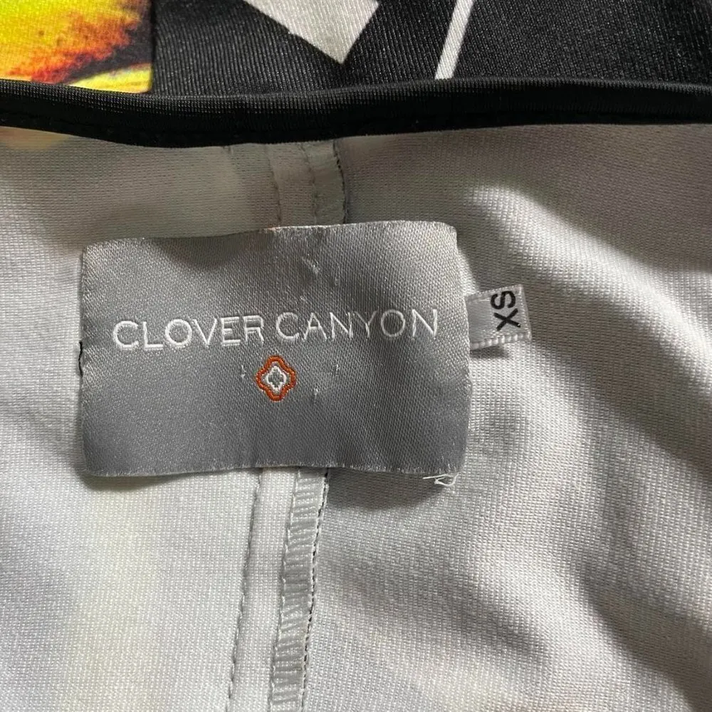 Clover Canyon XS Dress Abstract Floral Career Office Attire - Image 5