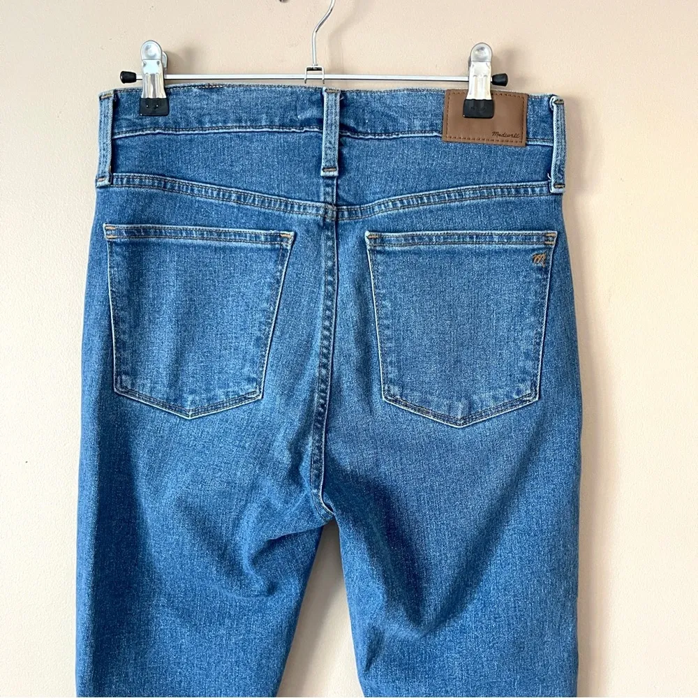 MADEWELL | Blue 10" High Rise Button Fly Skinny Denim Jeans Sz 28 - Image 6