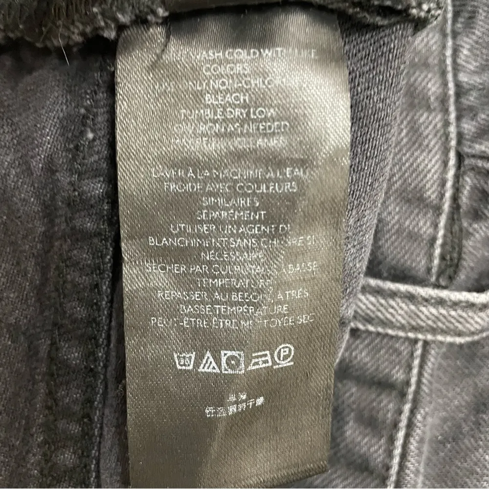 Free People We The Free Maggie Jean Shorts Montero Black Destroyed Wash Size 27 - Image 11