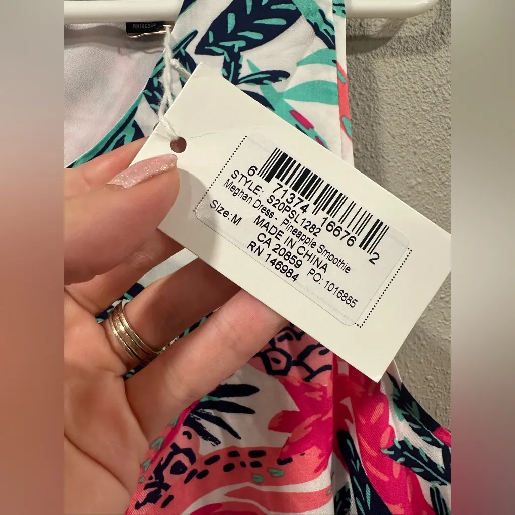 NWT Hatley Meghan Dress Print Pineapple Smoothie Size M - Image 4