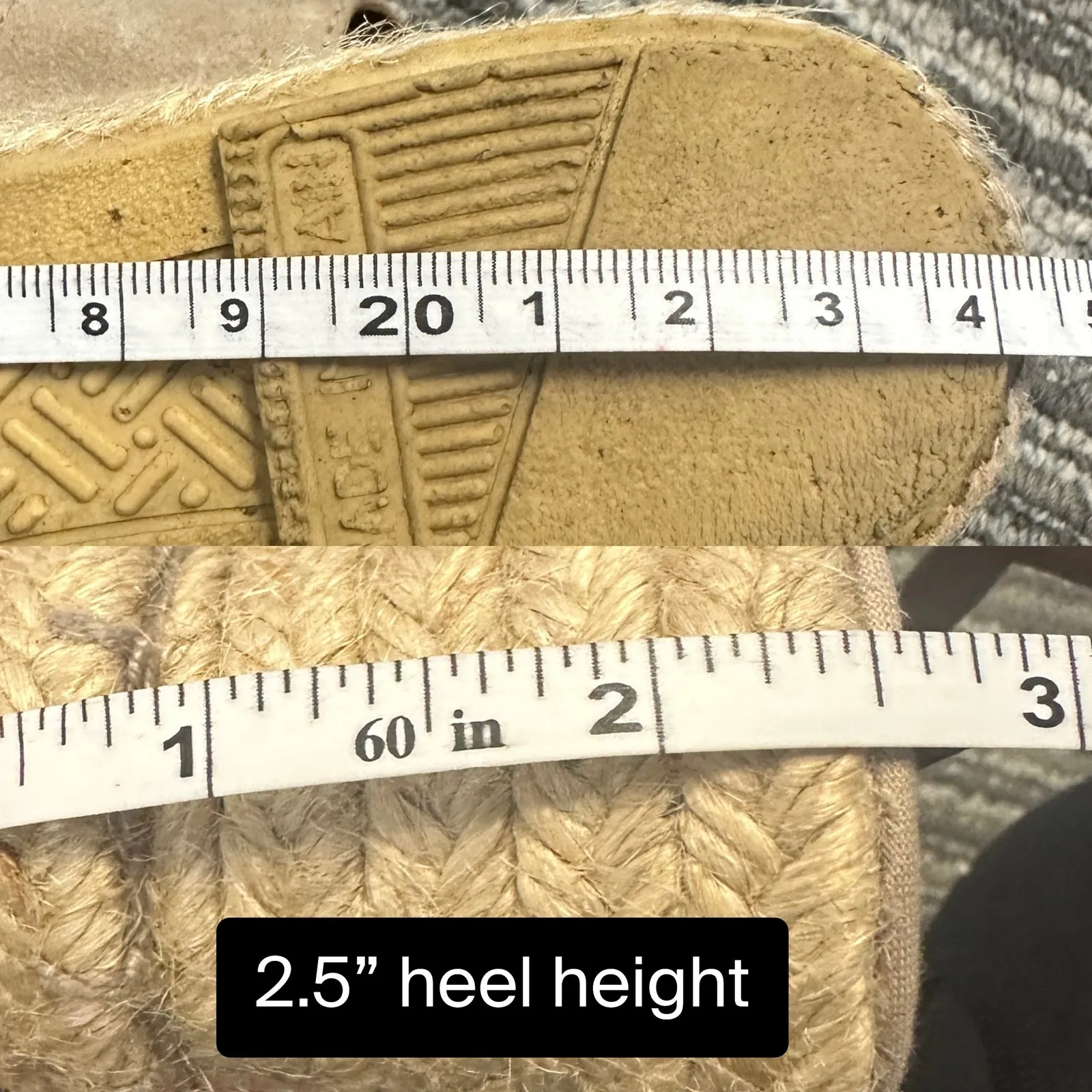 Verbenas Maika Taupe Suede Wedge D’Orsay Espadrille Sandals Boho Preppy Coastal Tan Size 9.5 - Image 8