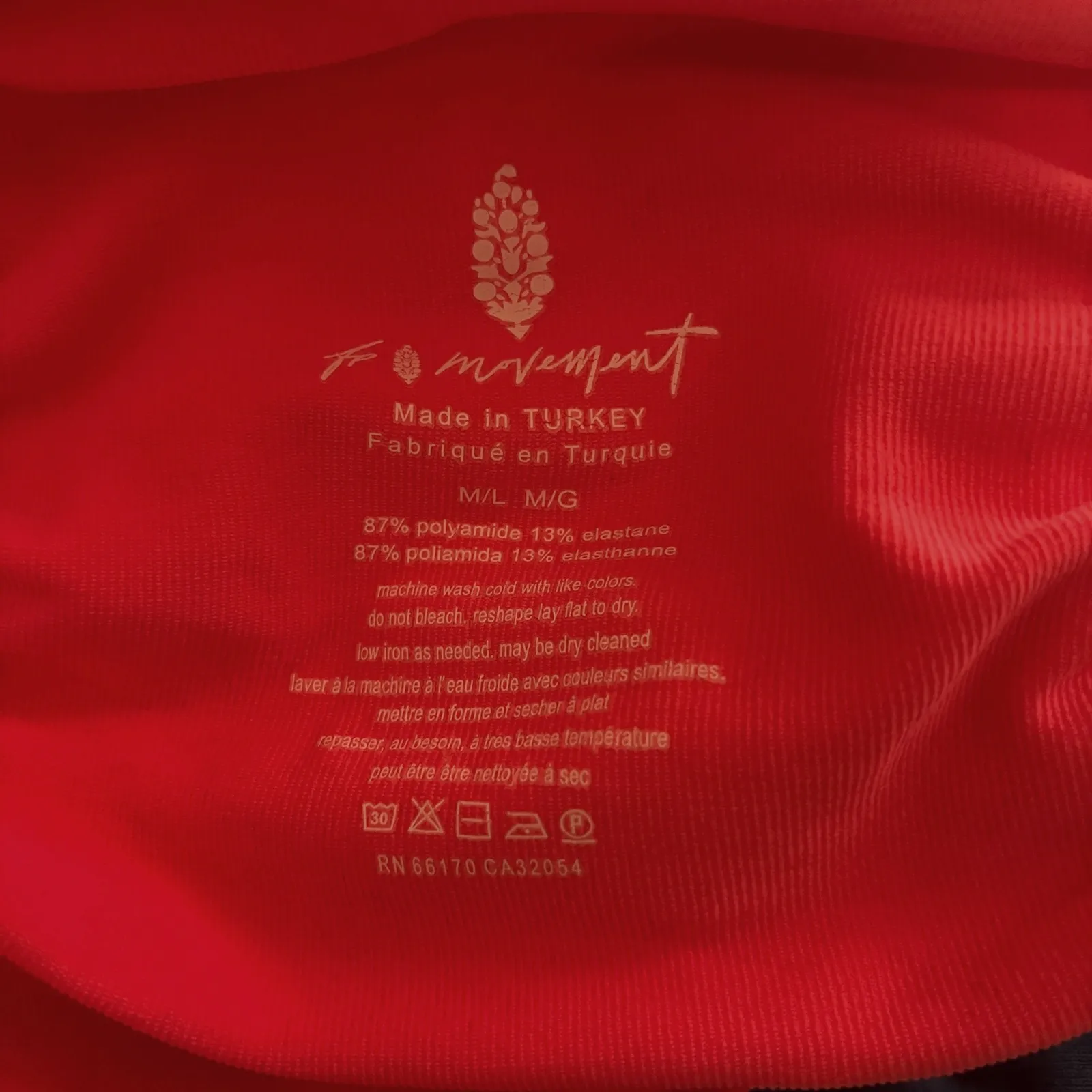 Free People Movement Free For All Cropped Tee Neon Pink Ruched Athletic Size M/L Size M - Image 4