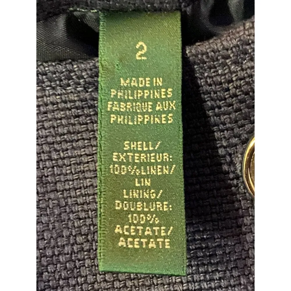 Lauren Ralph Lauren Blazer Womens 2 NEW Urban Spctr -F City Linen - Image 9