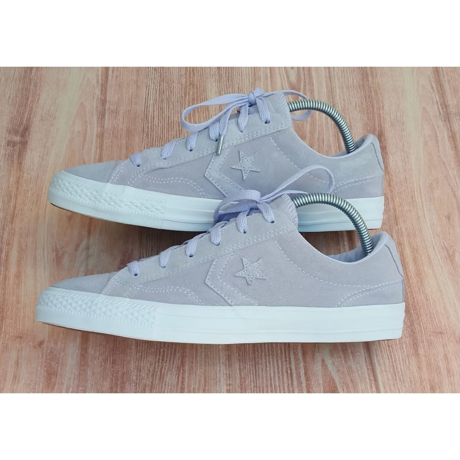 Converse Chuck Star Player Ox Purple White Suede Sz 8 Mens 10 Women’s 162661C - Image 4