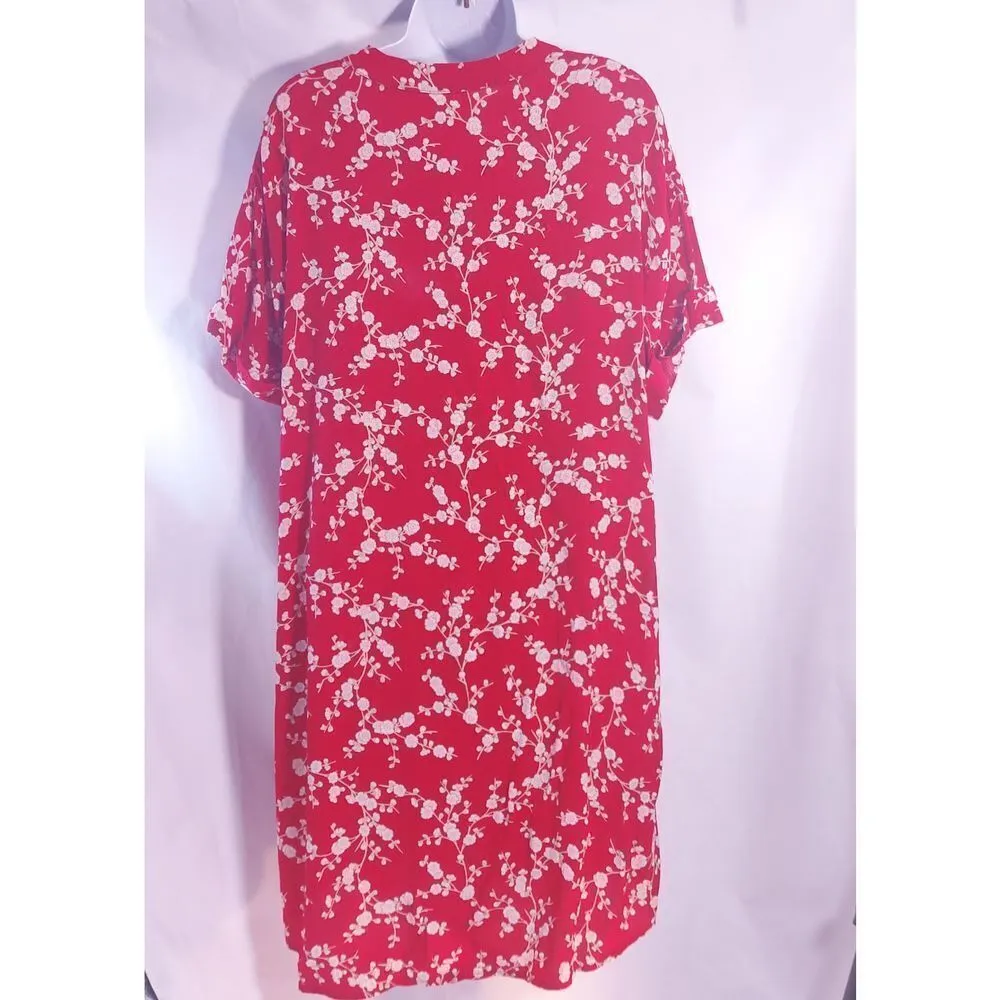 GP & J Baker for H&M Red Floral Tunic Dress Size 8 - Image 3