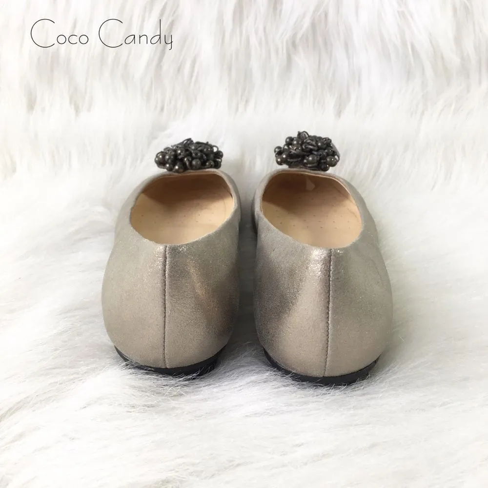 🆕Calvin Klein Mackenzi Gold Metallic Flats - Image 5