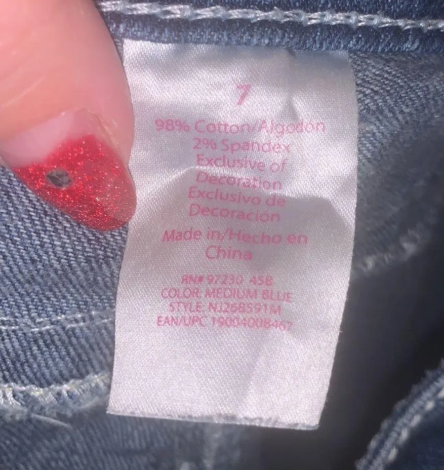 No Boundaries No Boudaries blue with white patches capri jeans - Image 9