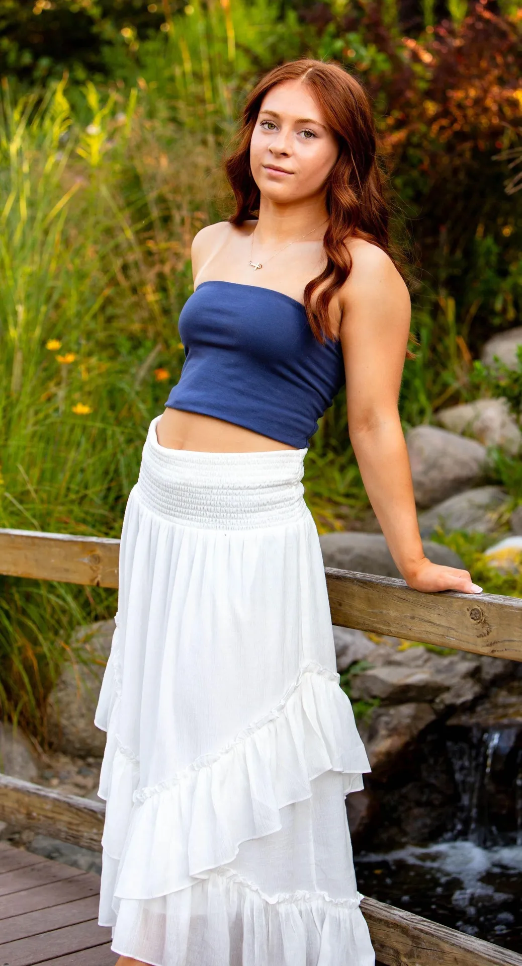 Maxi Skirt/Strapless Dress White Size M - Image 2