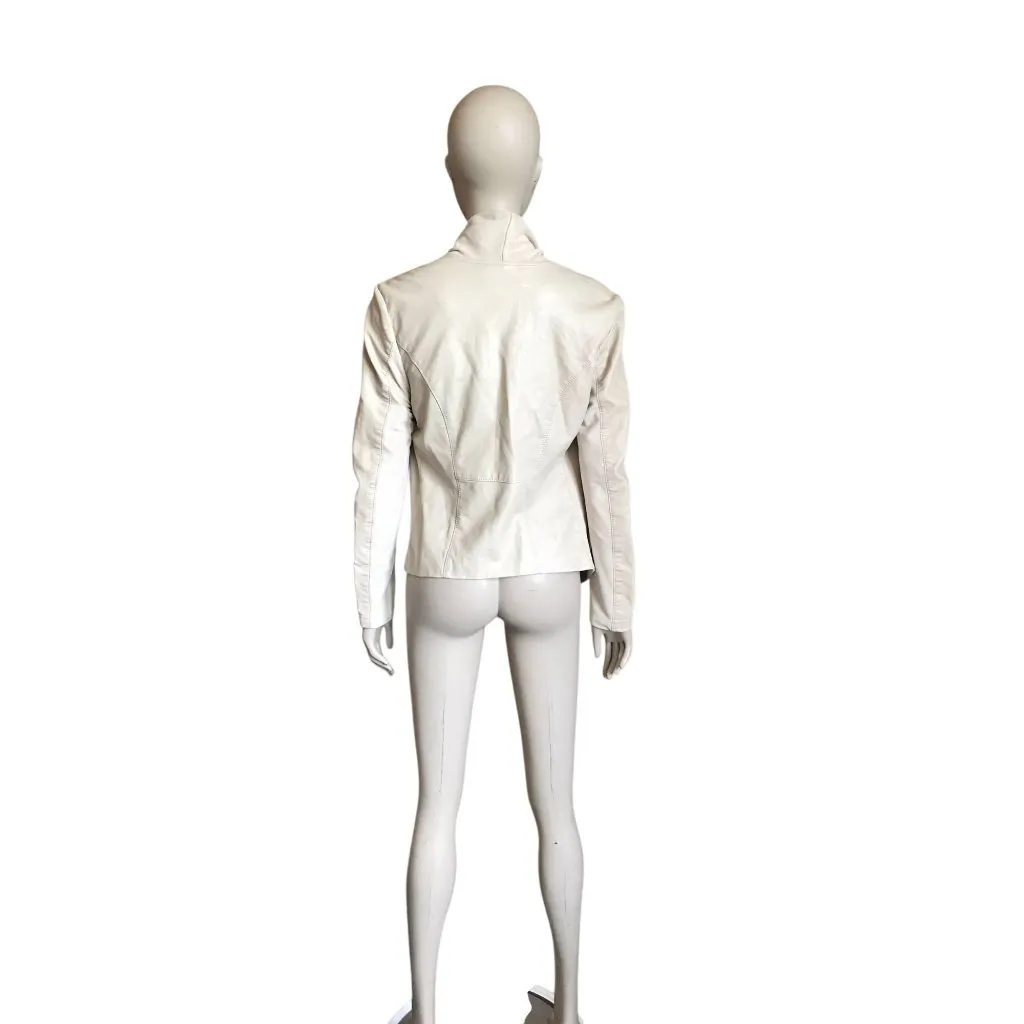 BLANK NYC  Beige Asymmetrical Jacket - Image 4