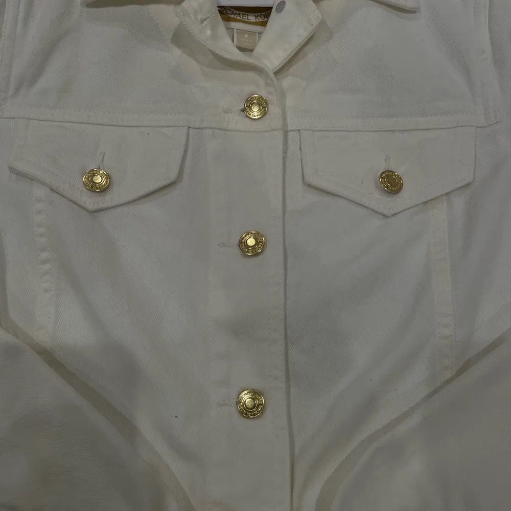 Michael Kors Cropped Denim Jacket - Image 5