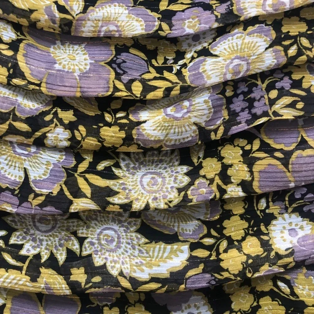 NWT ZARA ONE SHOULDER FLORAL RUCHED DRESS - Image 6