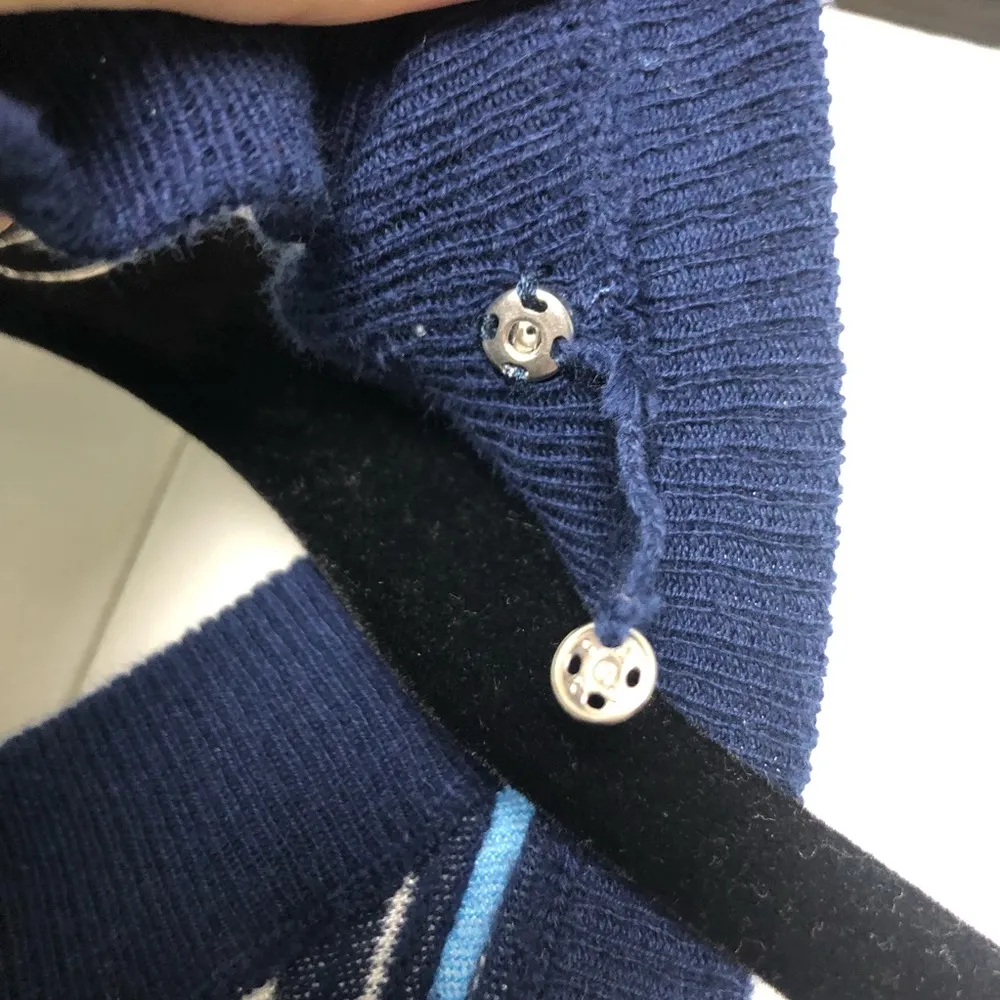 Anthropologie Maeve Lisanne Striped Sweater Maxi Dress Blue White - Image 6