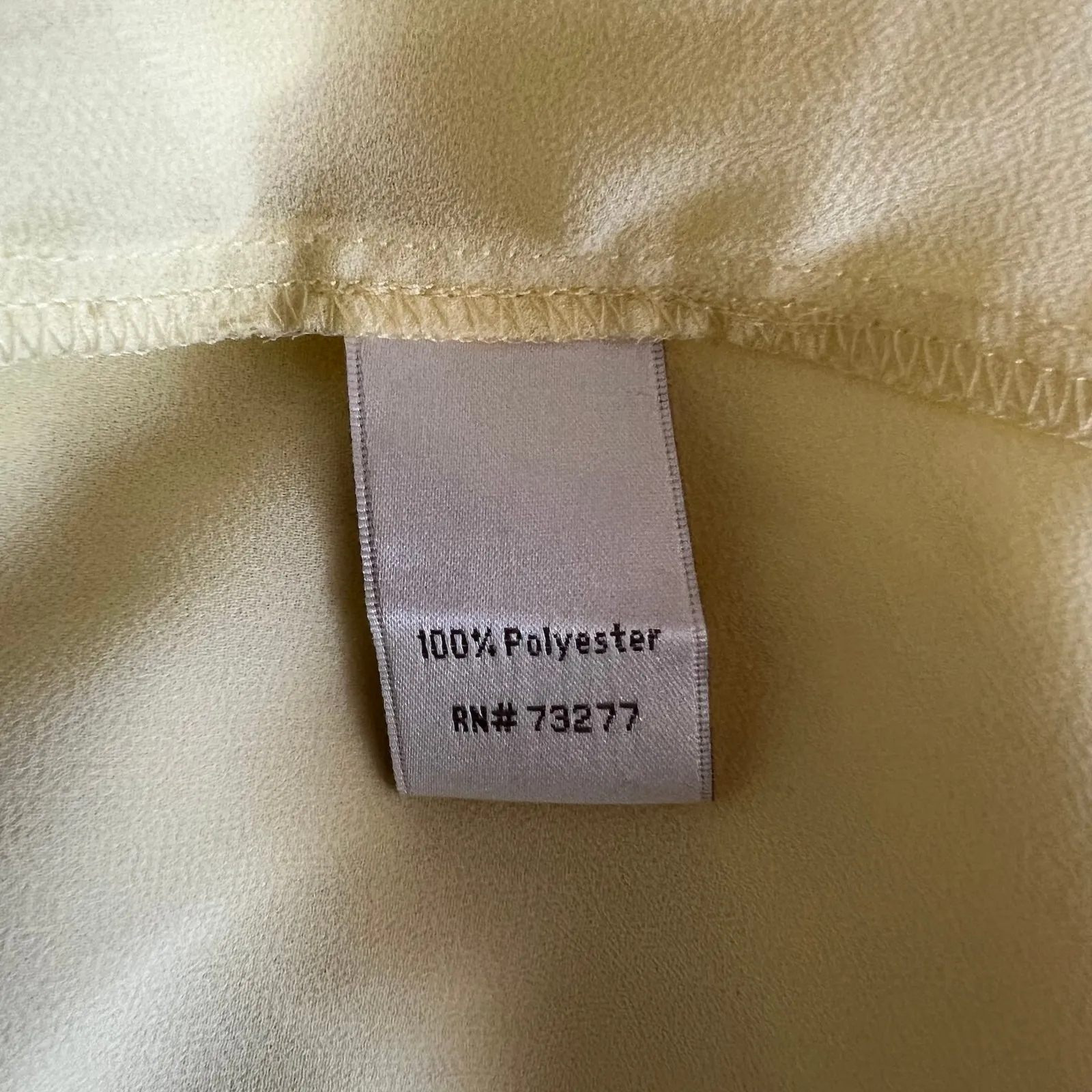 LC Lauren Conrad Yellow Semi-Sheer Sleeveless Top, L - Image 5