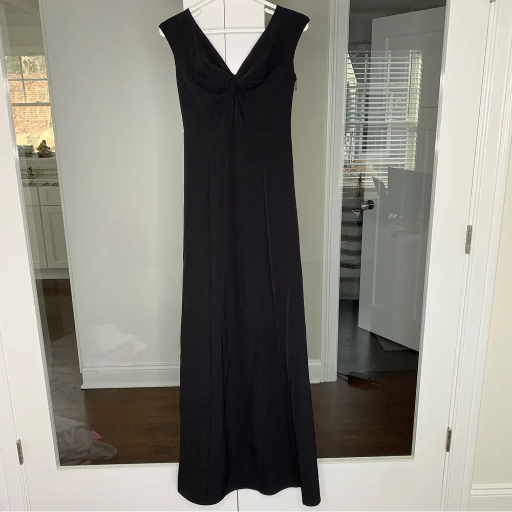 Show Me Your MuMu Zurich Knot Gown Maxi Dress Black - Image 2