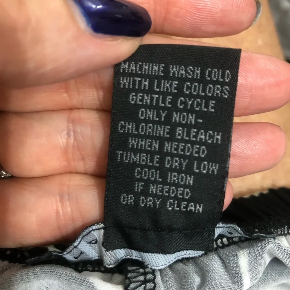 Grace Elements Black White Khaki Wide Leg Pants Size Large - Image 6