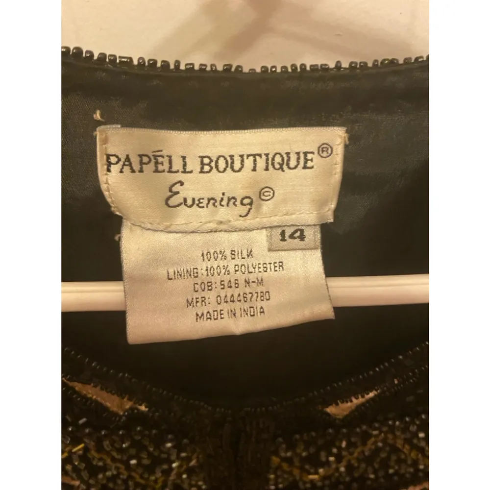 Adrianna Papell heavily beaded evening jacket size 14 - Image 2