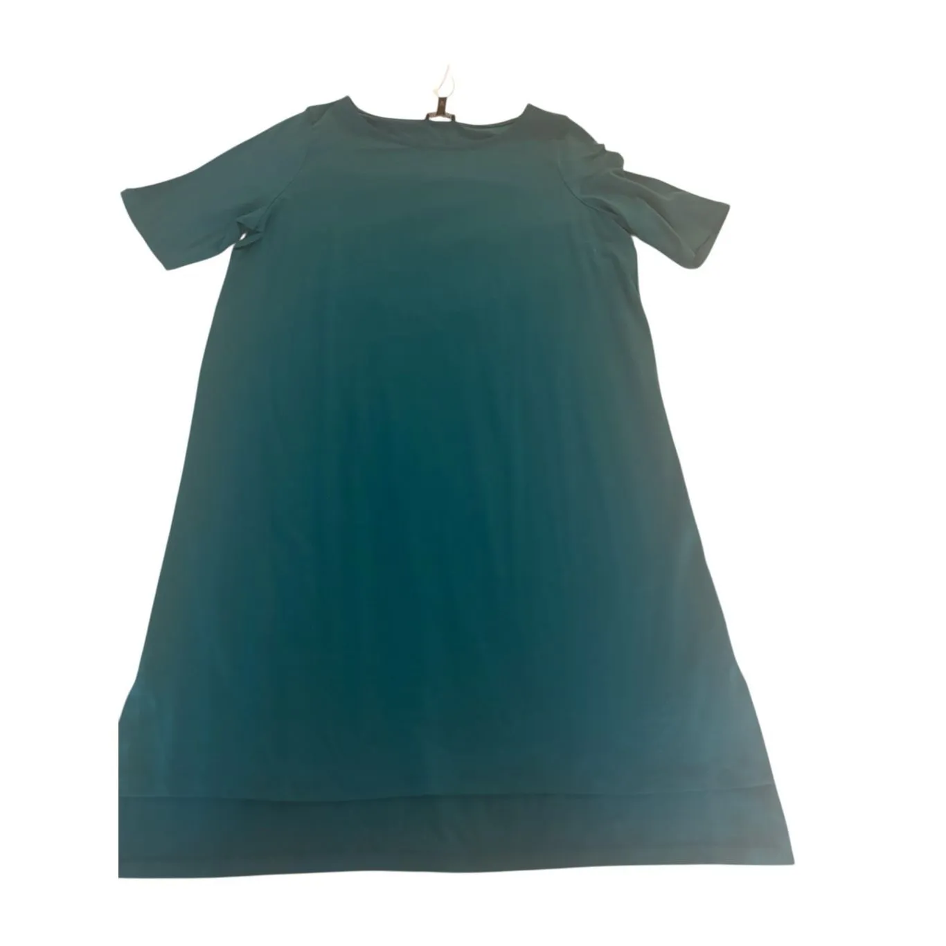 NWT Eileen Fisher Fine Tencel Stretch Jersey Tunic Dress Green Size M - Image 6