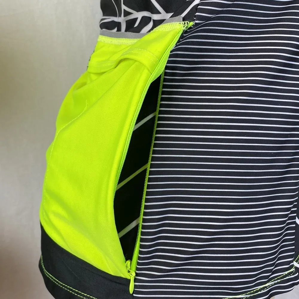 Moxie Cycling Graphic Print Sleeveless Sport Athletic Tank Top M Black Size M - Image 3