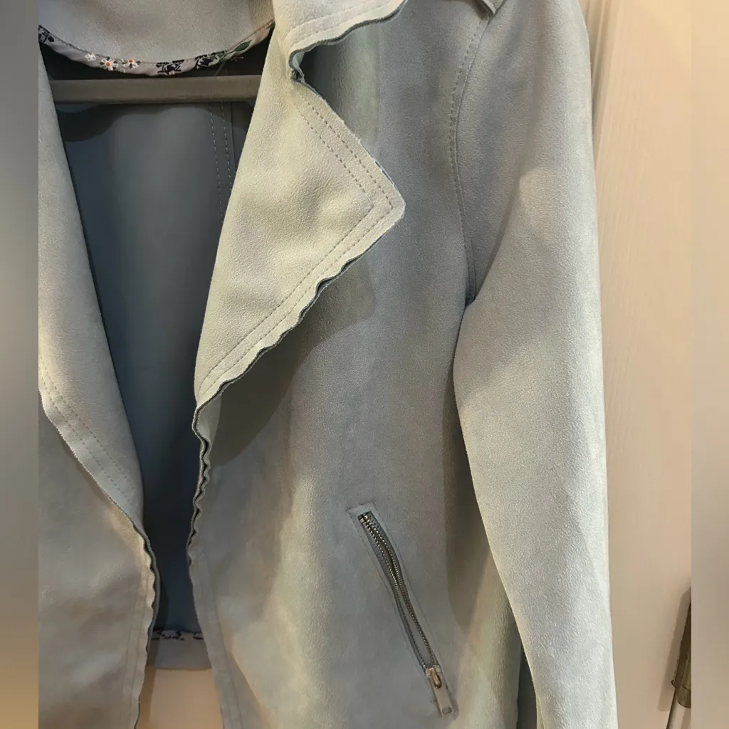 philosophy Blue Women's Faux Leather Jacket - Image 2