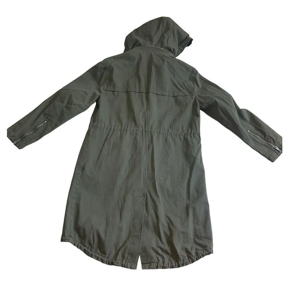 Seven For All Mankind Green Military/Army/Utility Jacket Coa Size M - Image 2