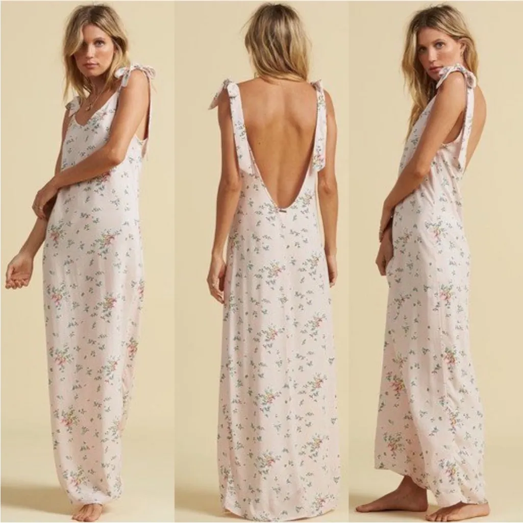 Billabong + Salty Blonde Collection Colab Beach Party Maxi Dress Peony size XS - Image 2