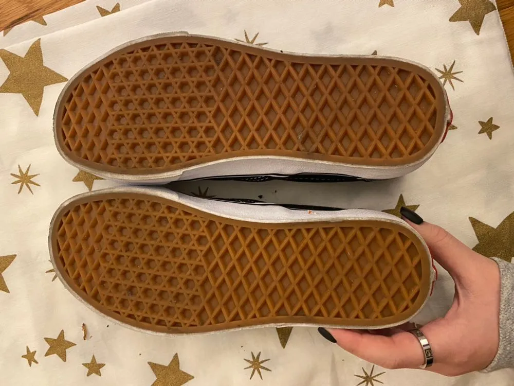 Vans Black Slip Ons - Image 3