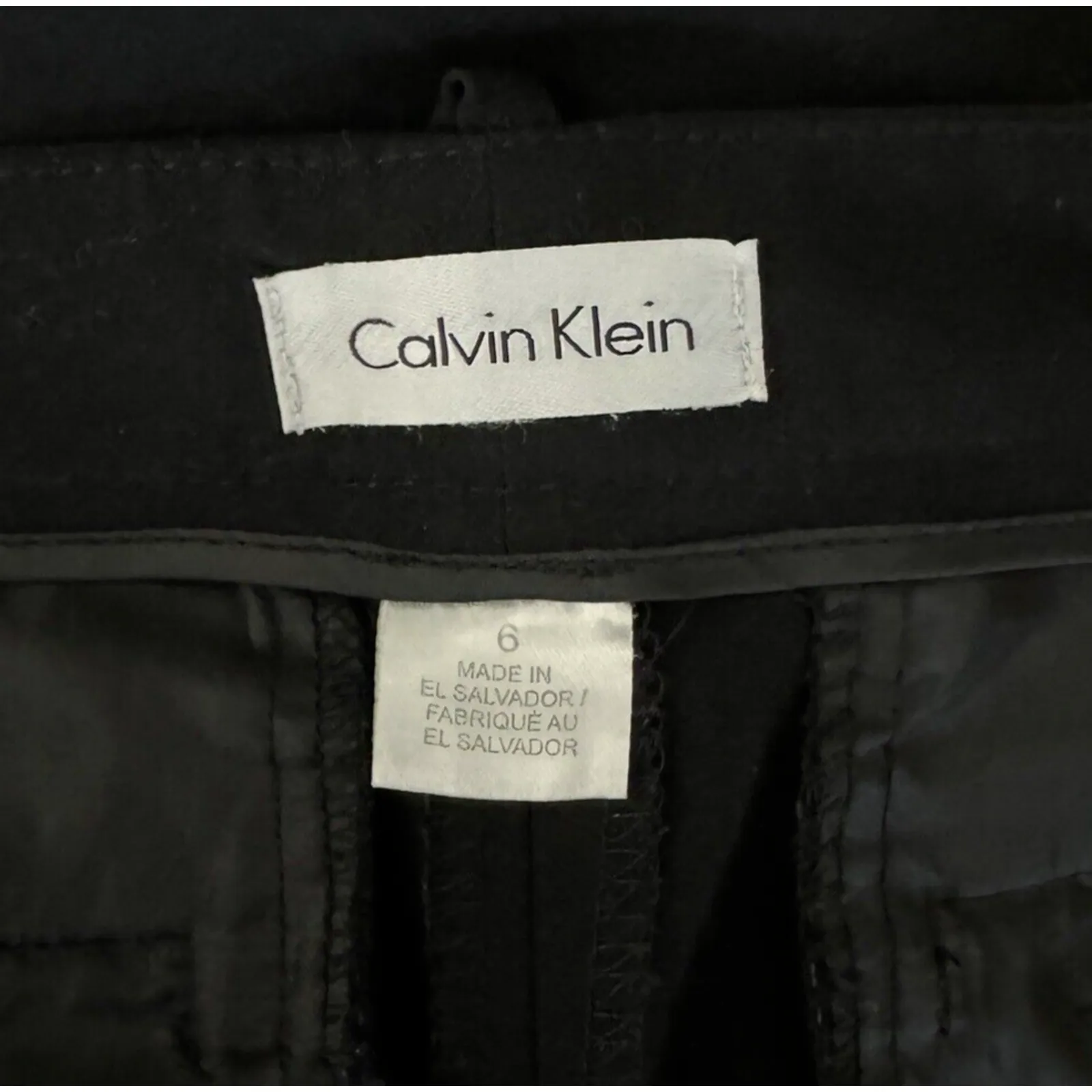 Calvin Klein Pants Womens 6 Black‎ Neutral Minimalist Preppy Business Office - Image 5