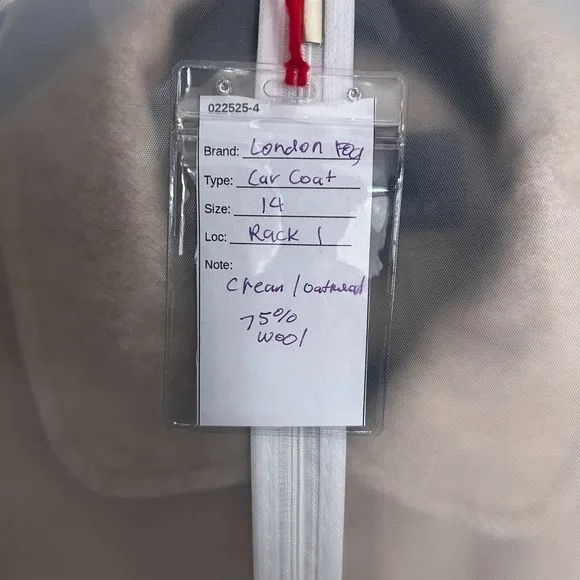London Fog Wool Coat 14‎ Oatmeal Minimalist - Image 10