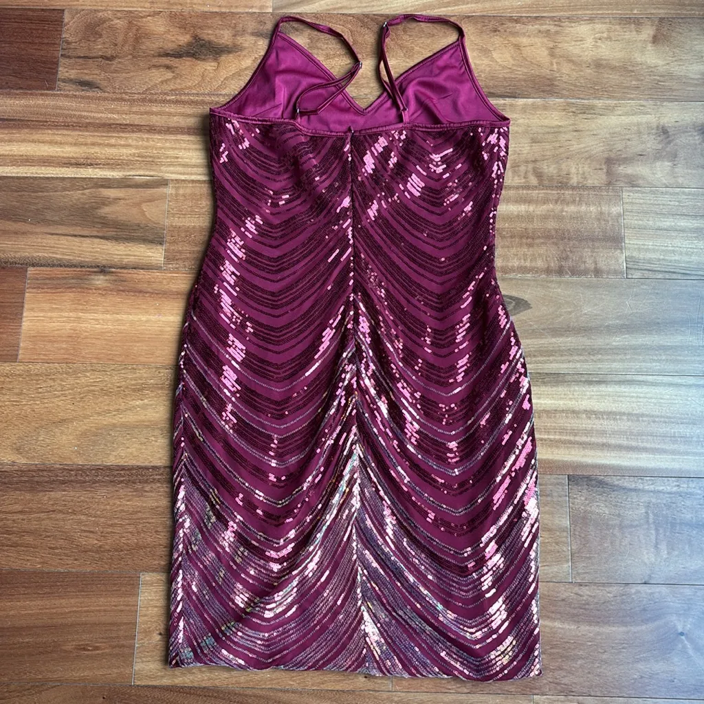 SHEIN red gold dress - Image 10