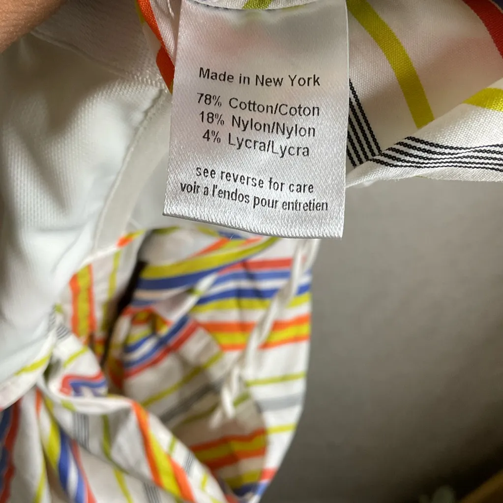 Caroline Constas Carmen Striped Ruffle Size XS Orange - Image 9