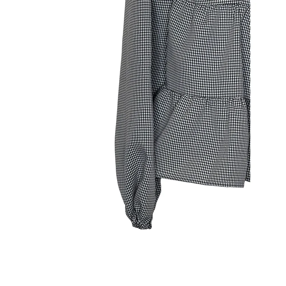 Hyfve Women's Top Square Neck Puff Sleeves Long Sleeve Elastic Wrists Small NWOT - Image 4