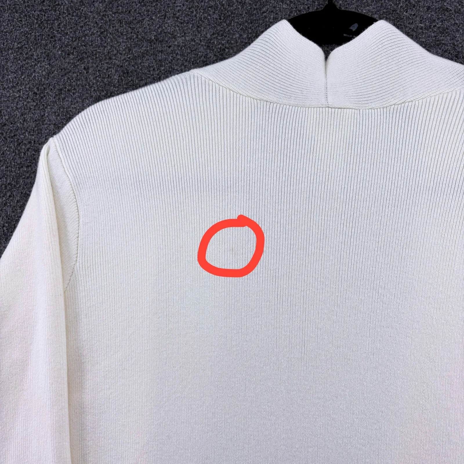 Chicos Lace Drama Cardigan Sweater Knit Open Front Womens Size 2 Petite - Image 9