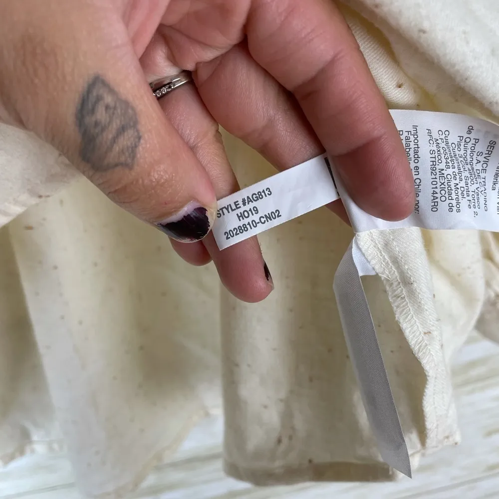 J. Crew Ivory Speckled Splitneck Peasant Puff Sleeve donegal flannel Blouse - Image 5