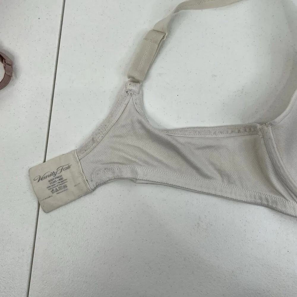 Vanity Fair Size 40D Body Fresh Bra Underwire Satin Padded Cup Adjustable 75393 - Image 12