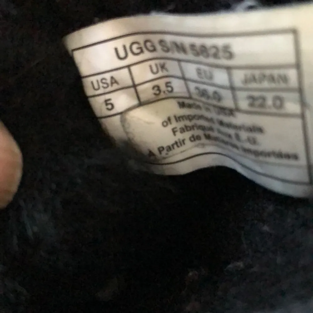 UGG  black suede short boots size 5 - Image 6