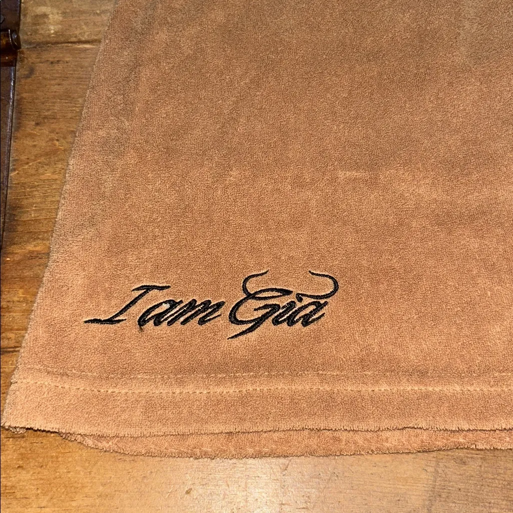 I.AM.GIA Terry Cloth Mini Skirt Brown Drawstring Waist Size - Image 3