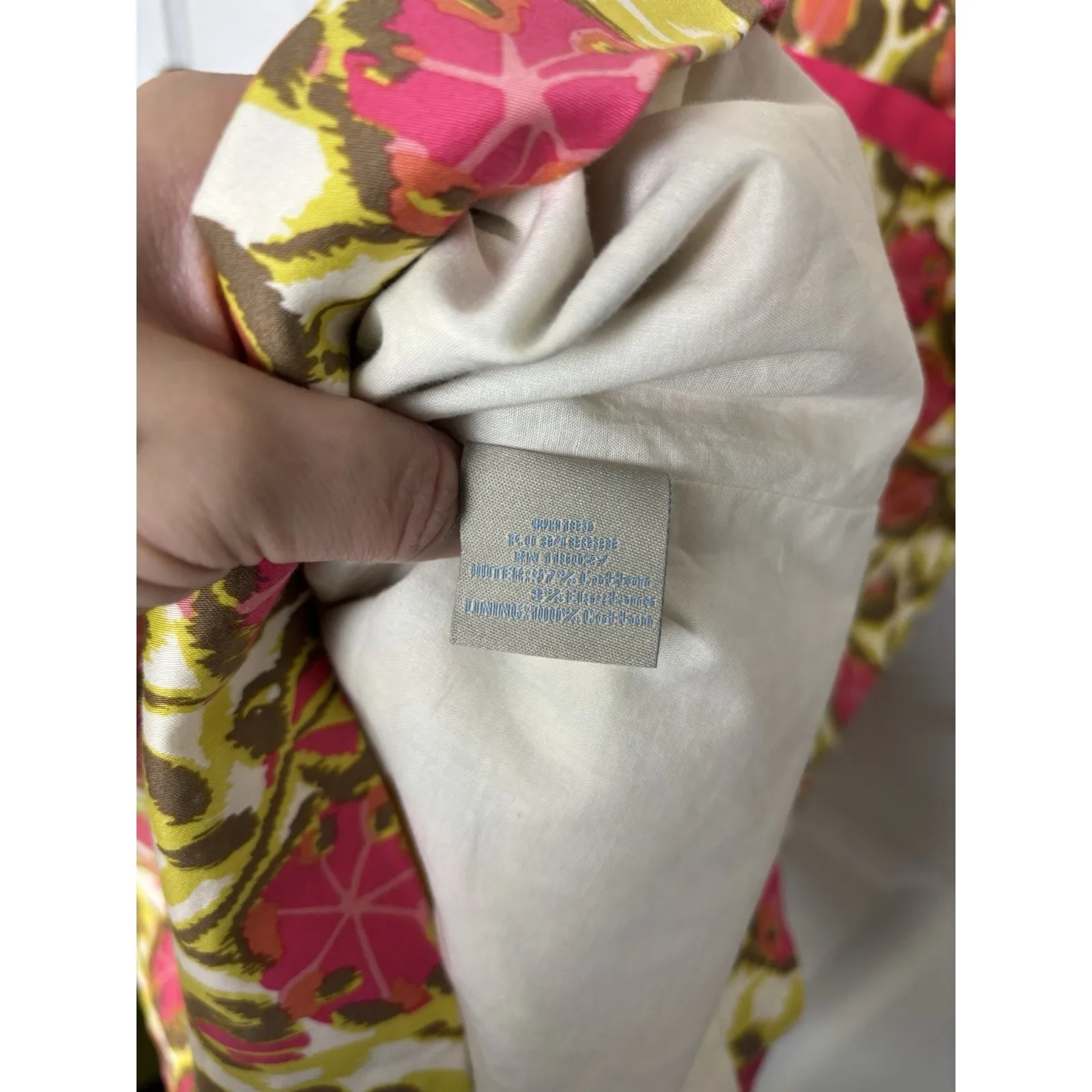 Boden Pink Green Babydoll Dress Size 4 Long Empire Waist Whimsical Milkmaid - Image 5