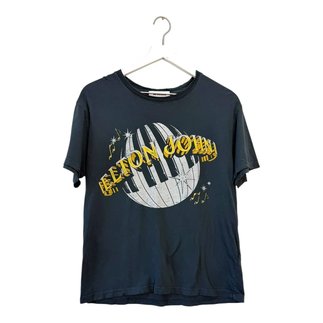 Daydreamer Elton John 1980 World Tour Graphic Tee Charcoal Size XS - Image 7