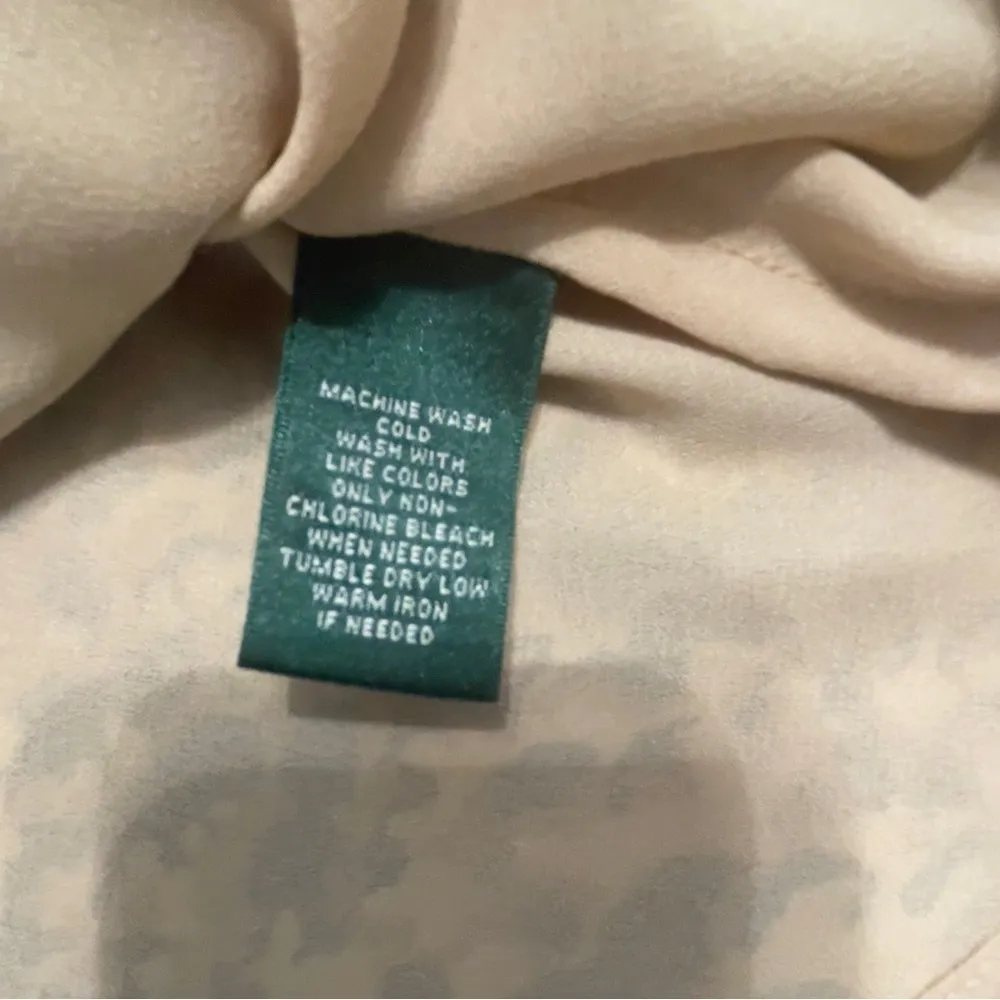 RALPH LAUREN Leopard Black Brown Animal Print Ruffle Sleeveless Shirt Top 12 - Image 11