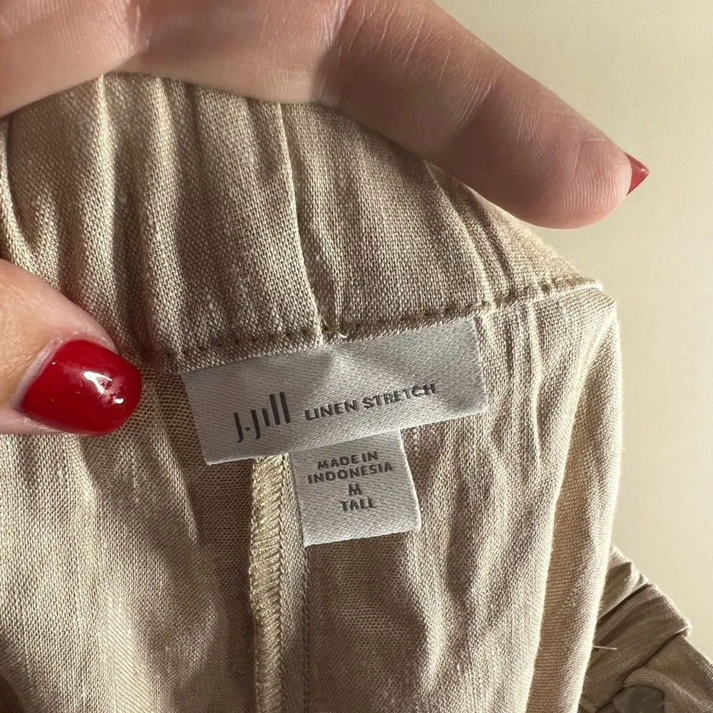 J Jill linen stretch pants size medium tall - Image 7