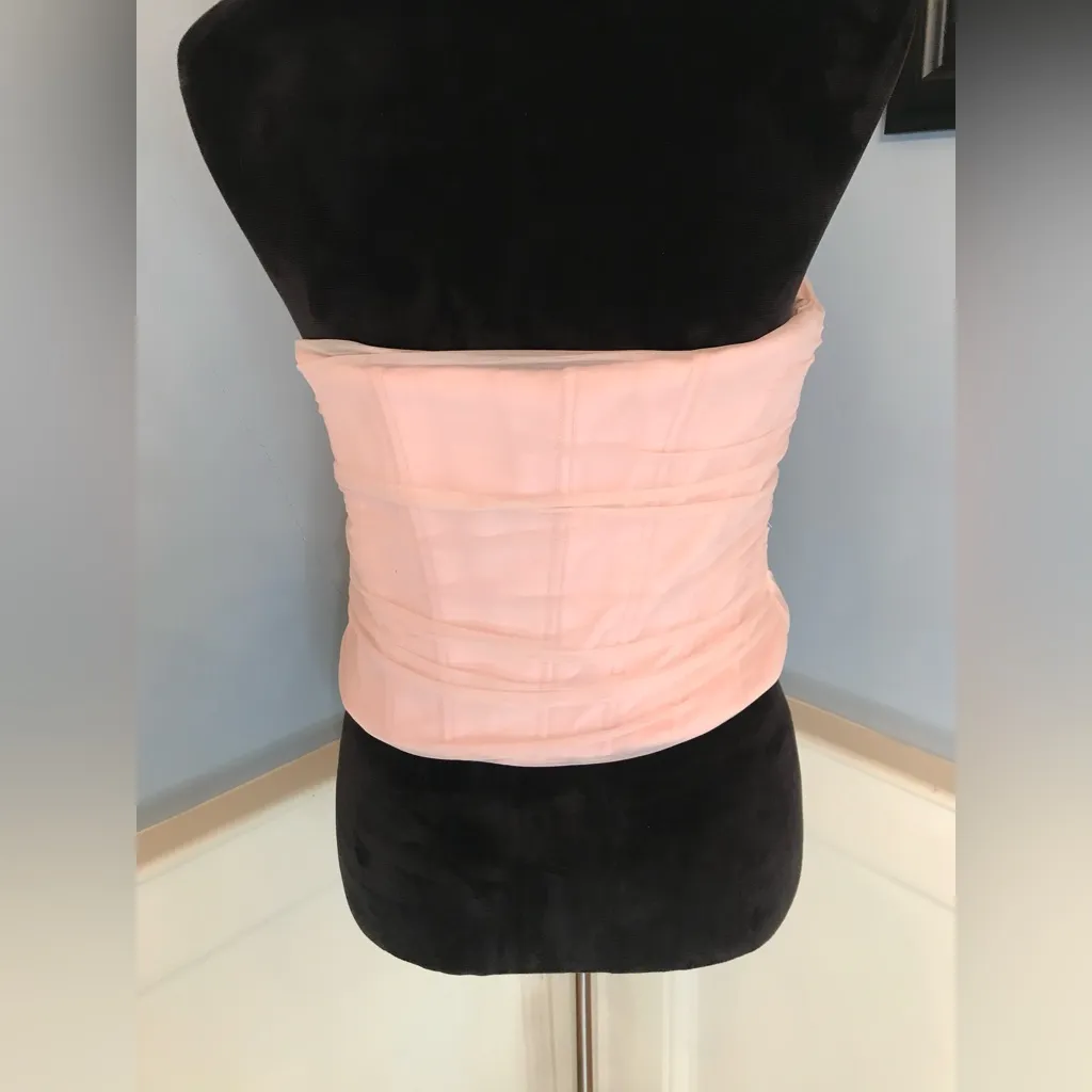 HOUSE OF CB 'Georgie' Ballerina Pink Strapless Corset/Size XL / L+ (Regular Cup - Image 4