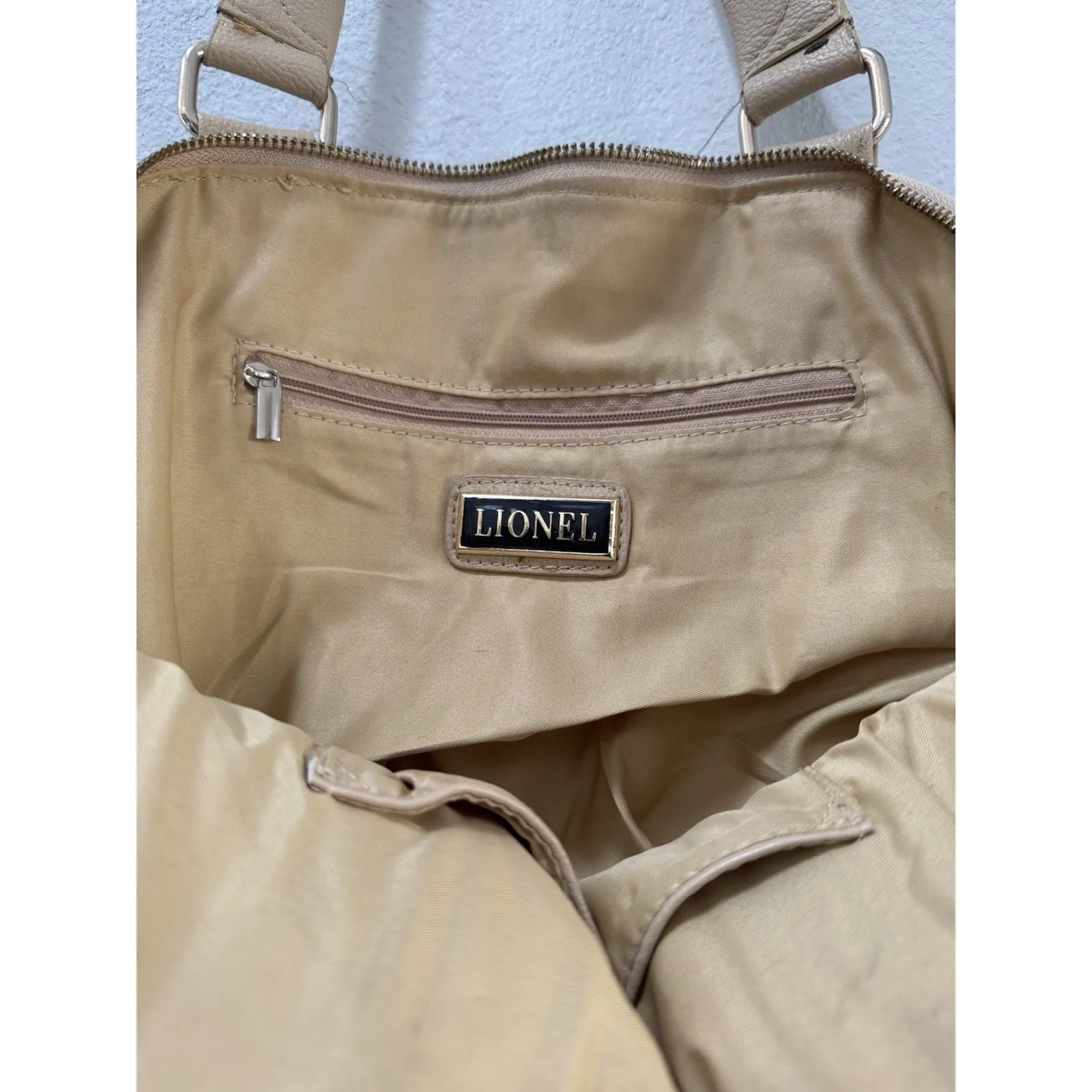 Lionel Leather‎ Handbag Bag Purse with Studs and Aztec Design Large - Image 3