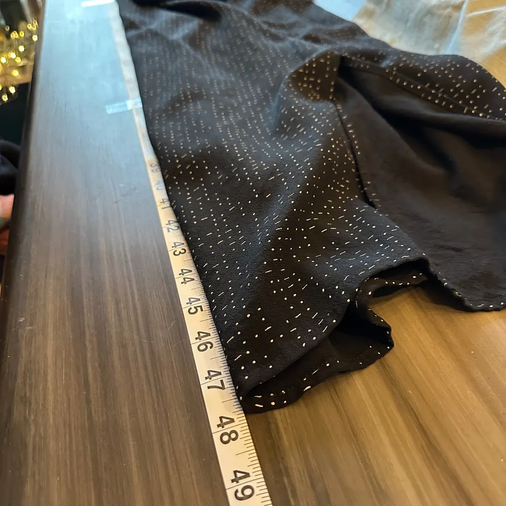 Eileen Fisher Long Kimono Duster Cardigan Black White Morse Code Size Medium - Image 10