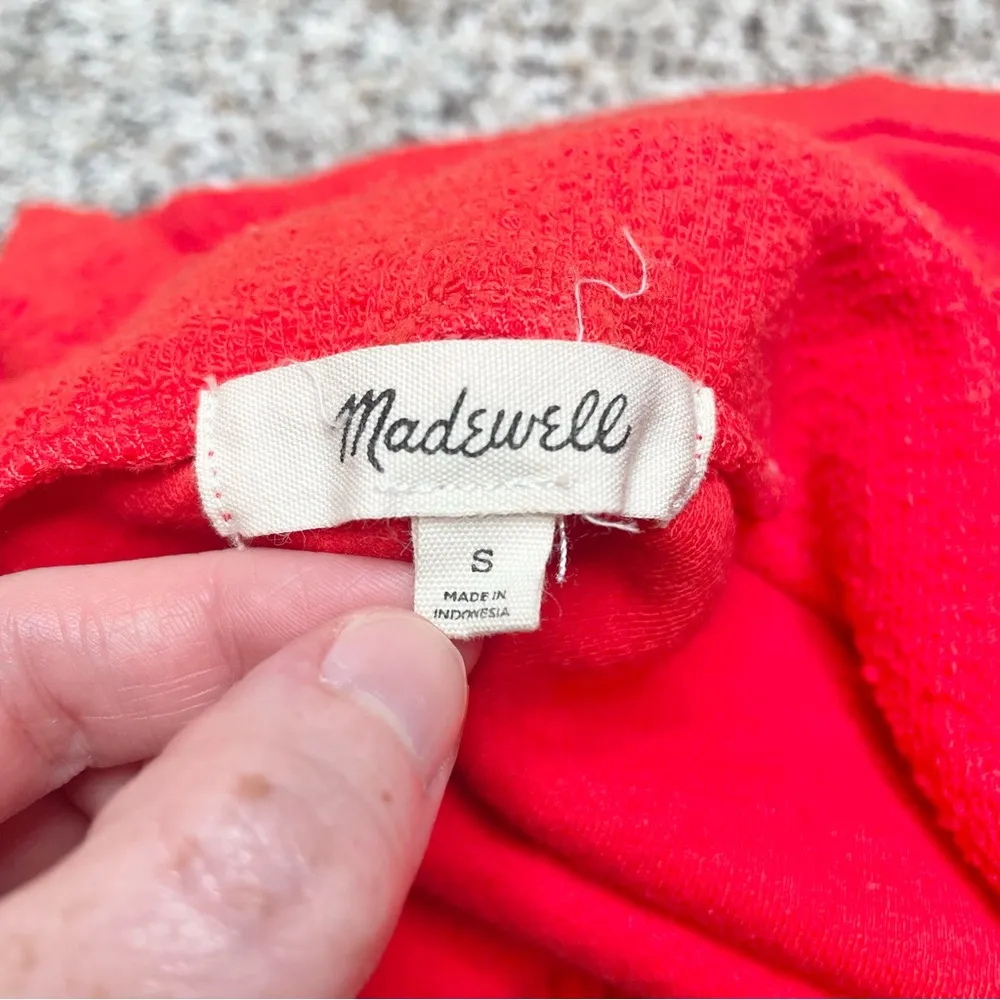 Tie Front Tank Top in Red Small - Image 5