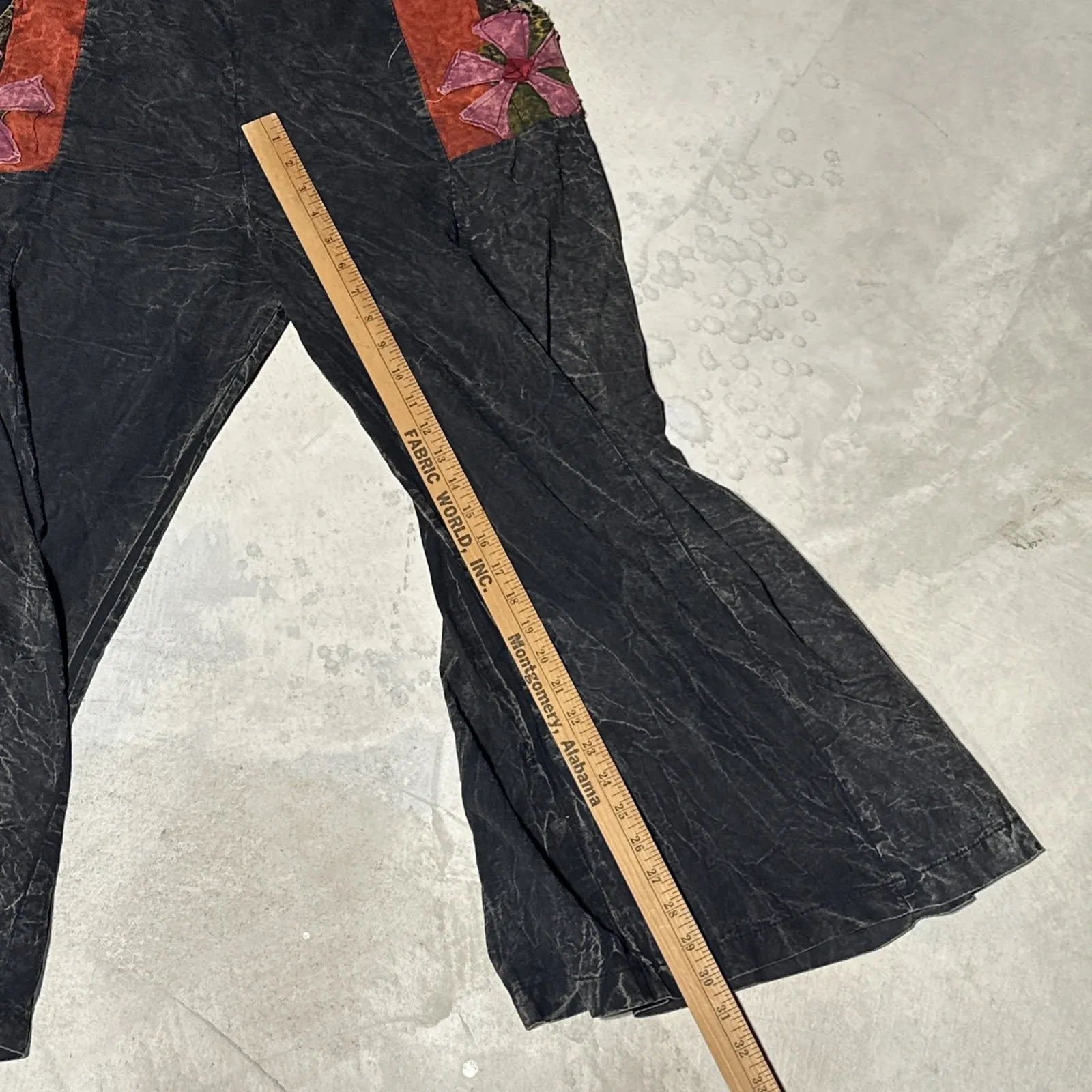 Kathmandu Imports Overalls One Size Hippie Boho Print Buttons Wide Leg Baggy - Image 6