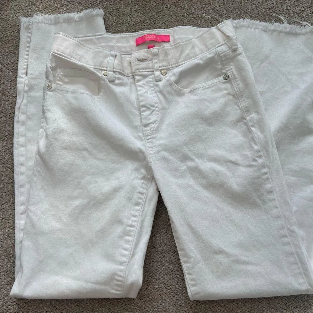 Lilly Plitizer Women's White Jeans size 00 - Image 5