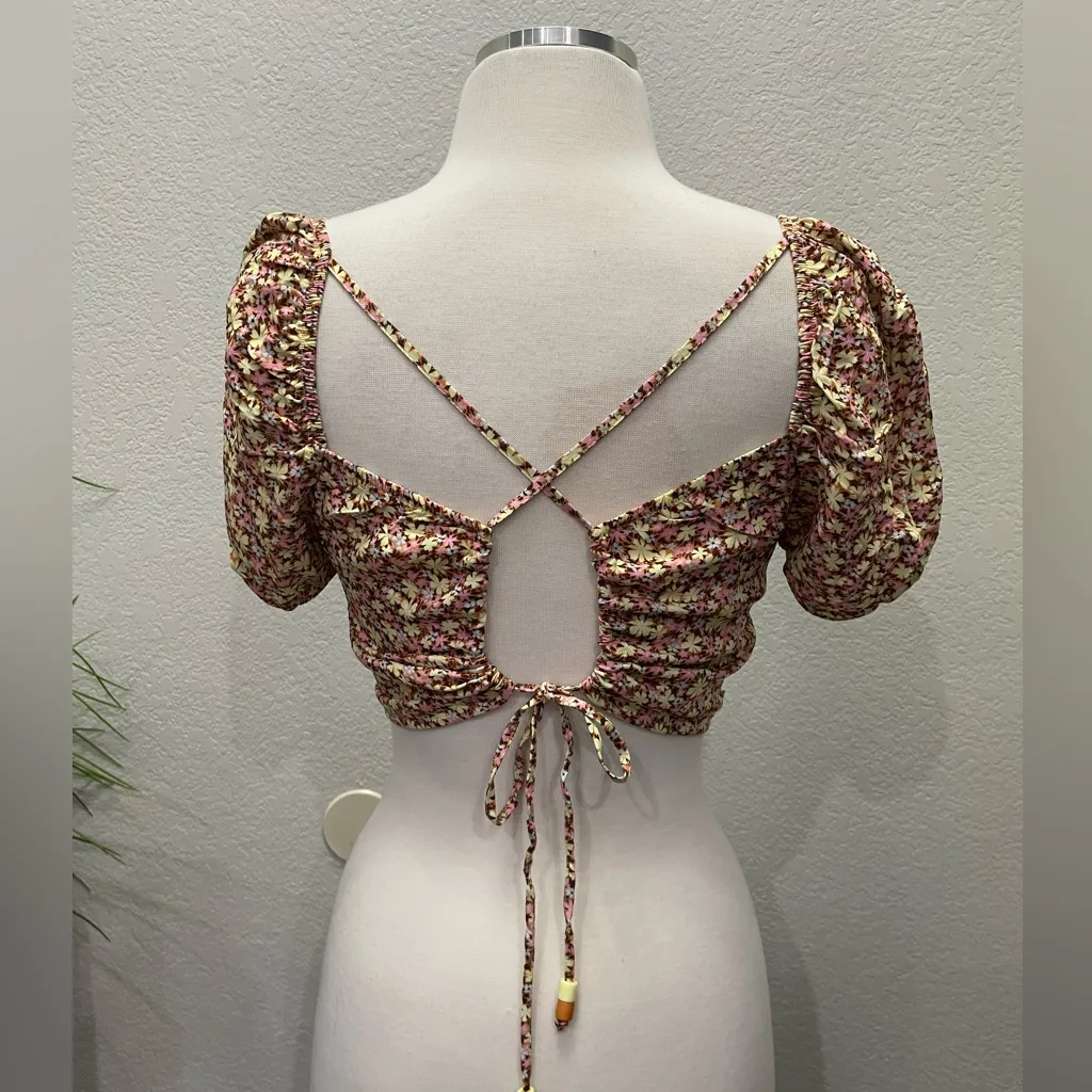 New! Maaji Smocked Riley Crop Top Sz‎ Medium - Image 5