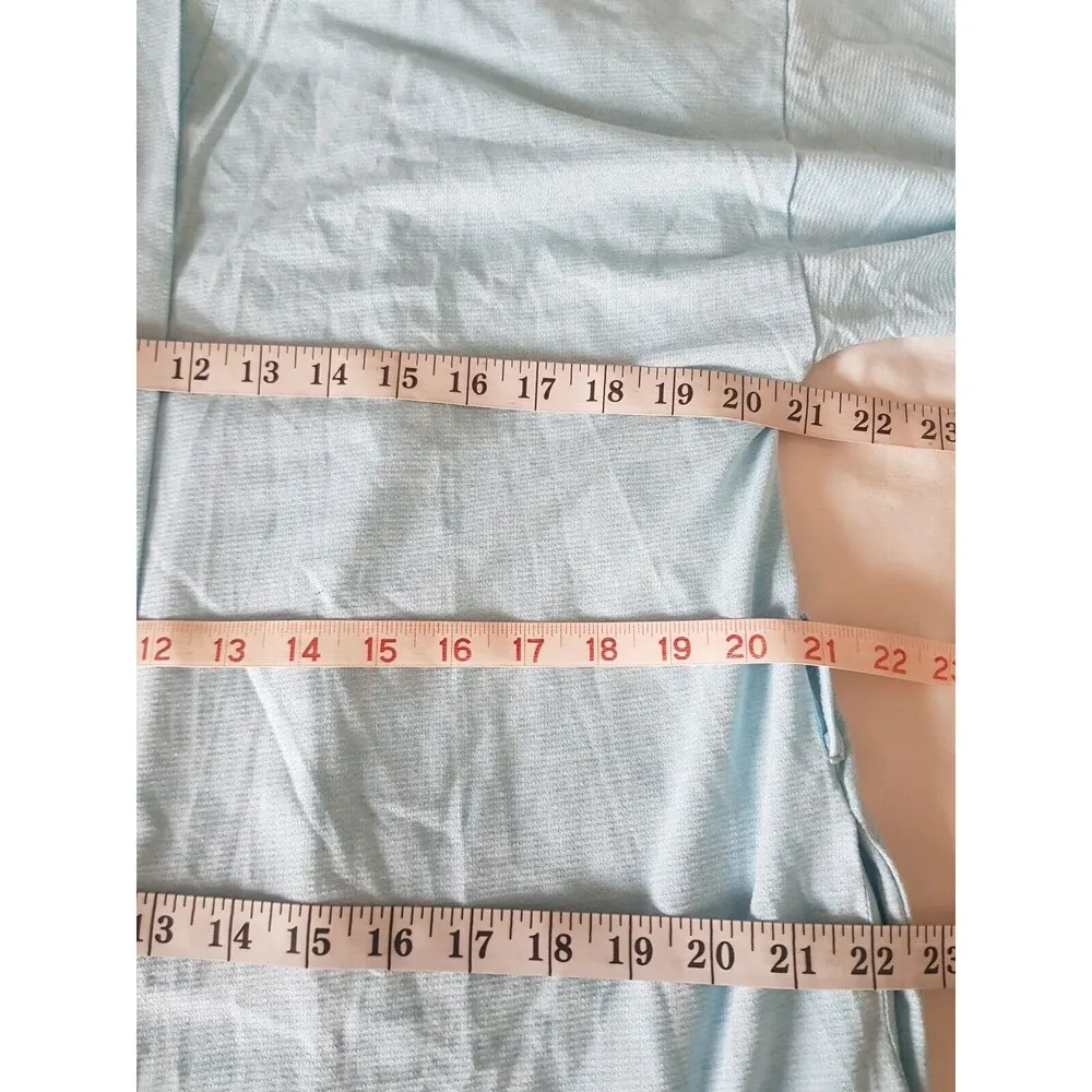 Ruby Joy Womens Robe Size Large Sleepwear Blue Crochet Pockets Size Medium - Image 10