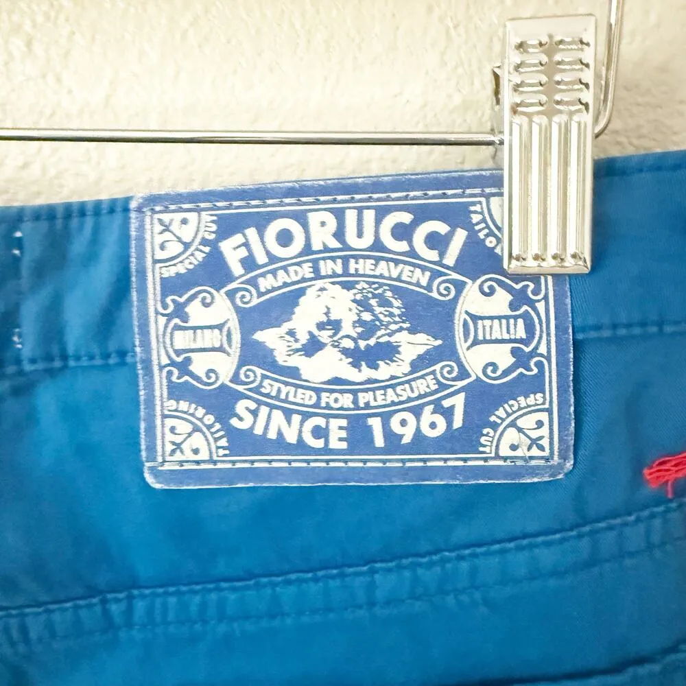FIORUCCI | NWT Cerulean Blue Trouser Pants Pocket Skinny Tapered | Size 26 (4) - Image 8